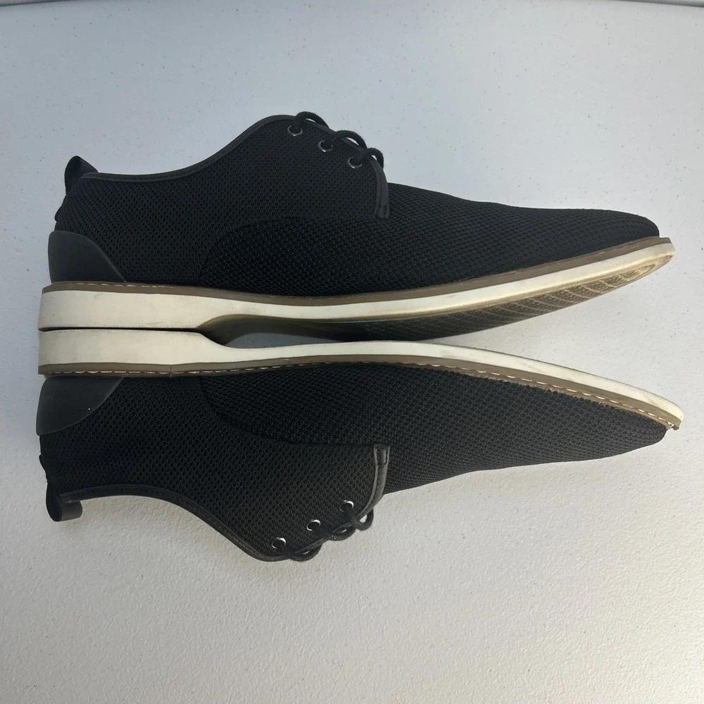 JF J. Ferrar McKinley Mens Mesh Casual Dress Oxford Shoes Black Size 10 M